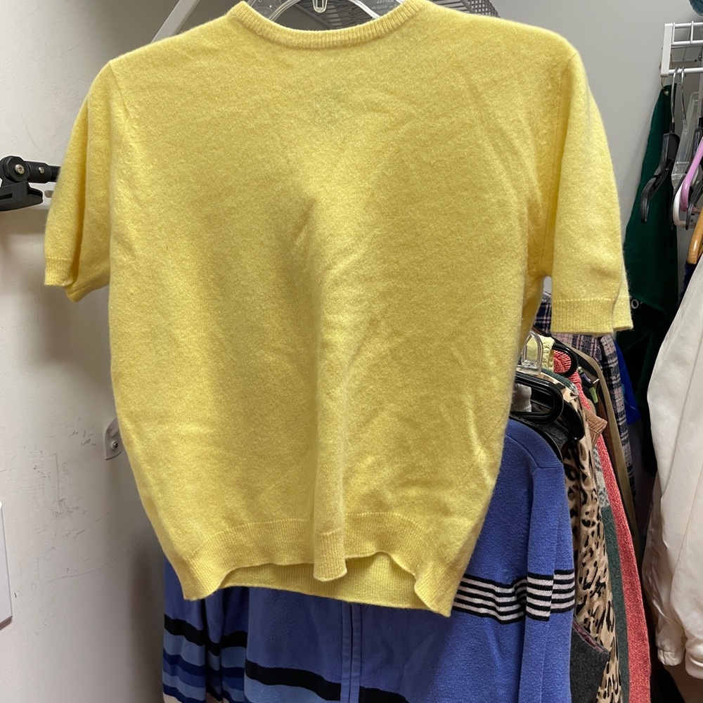 Pringle Yellow Cashmere Sweater